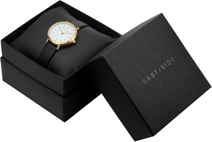 Produktbild Eastside Damen Quarzuhr Rosehill Echtleder schwarz - 23904 (Analoguhr, 32.10 mm)