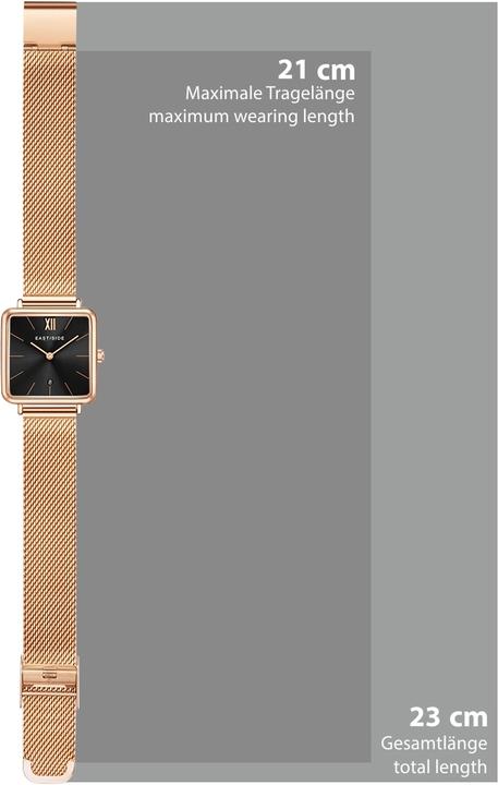 Immagine prodotto Eastside Orologio al quarzo da donna Grand in acciaio inossidabile oro rosa - 24169 (Orologio da polso analogico, 37.60 mm)