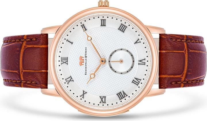 Immagine prodotto Orologio al quarzo da uomo Moonlight in vera pelle marrone - 26511 (Orologio da polso analogico, 40 mm)