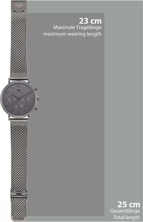 Immagine prodotto Cronografo da uomo Arakon in acciaio inossidabile grigio - 26537 (Cronografo, 42 mm)