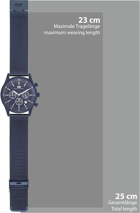 Image du produit Hommes Chronographe Goodwill en acier inoxydable bleu - 26529 (Chronographe, 43 mm)