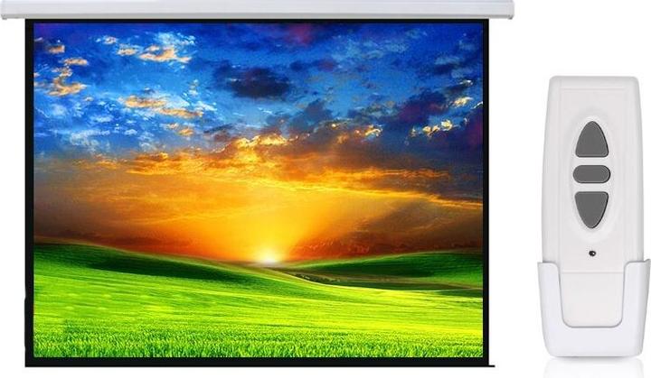 Actual product image Maclean MC-561 electric projection screen 135 300x168cm 16: 9 with wall control and remote control (135", 16:9)