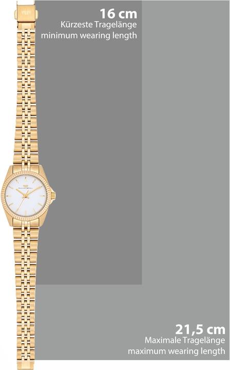 Produktbild Damen Quarzuhr Cassina Edelstahl gelbgold - 26545 (Analoguhr, 27.50 mm)