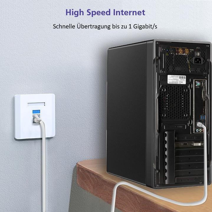 Actual product image Helos Herweck patch cable (SF/UTP, CAT5e, 0.50 m)