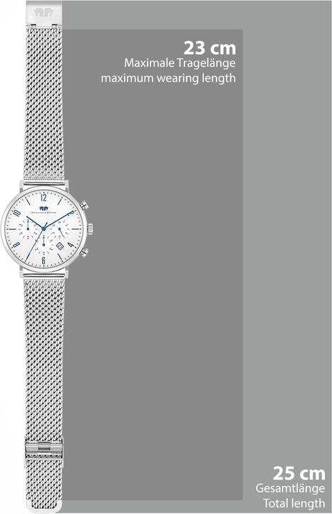 Image du produit Homme Chronographe Arakon acier inoxydable argenté - 26837 (Chronographe, 42 mm)
