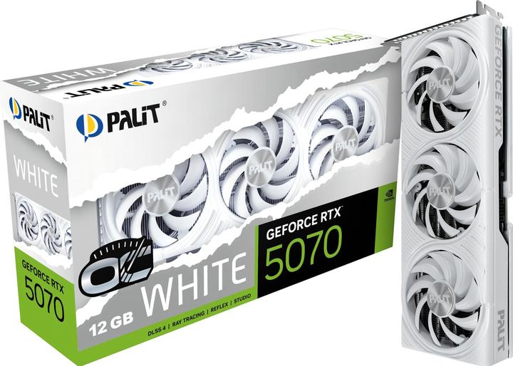 Produktbild Palit Grafikkarte RTX5070 WHITE OC 12 GB GDDR7 (12 GB)