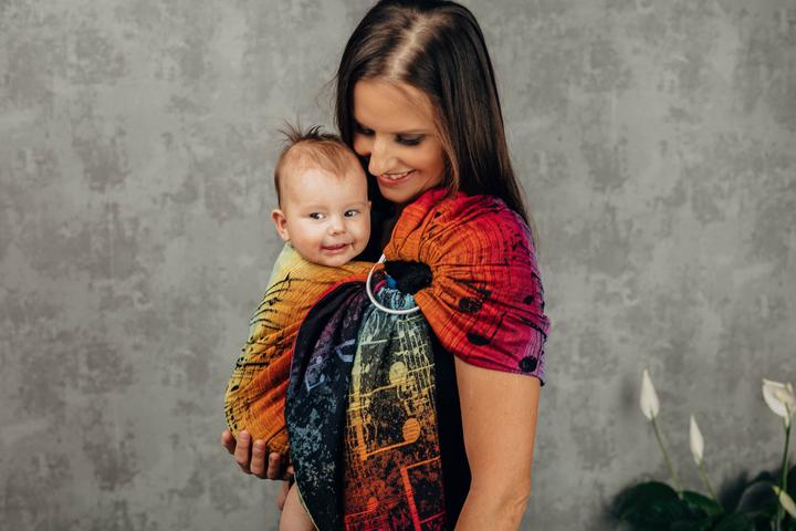 Image du produit Lennylamb Ringsling - Symphony Rainbow Dark (1.80 m)