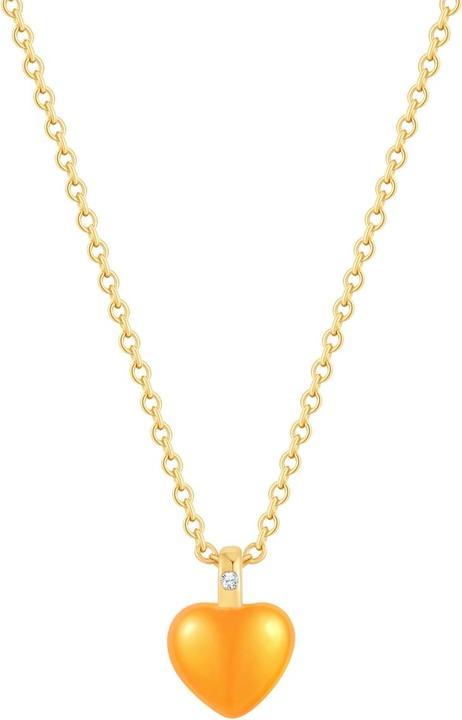 Glanzstücke München Damen Kette Herz Sterling Silber - 35932 (Sterling Silber, 40 - 45 cm)