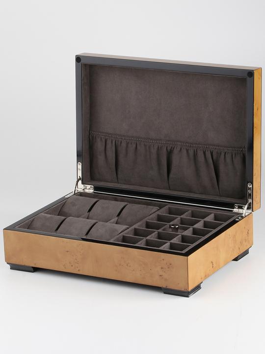 Produktbild Rothenschild Uhrenbox RS-2392-6MAP für 6 Uhren + Kleinteile