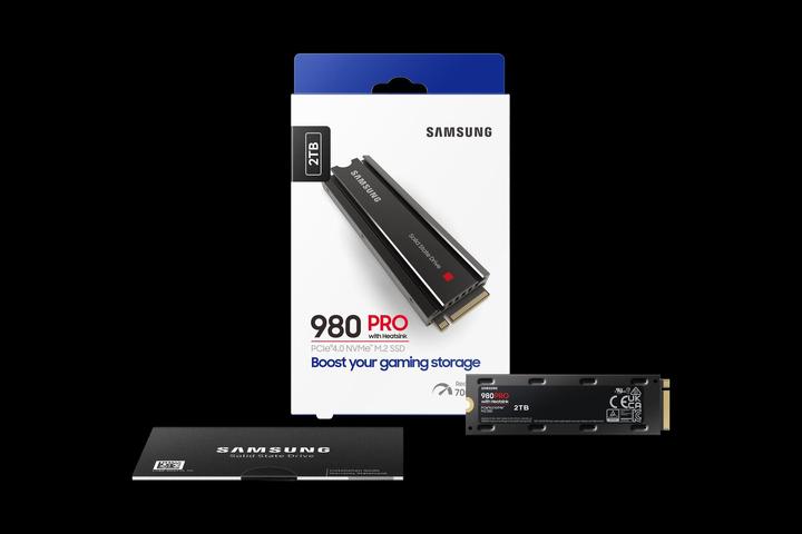 Produktbild Samsung 980 Pro mit Heatsink (2000 GB, M.2 2280)
