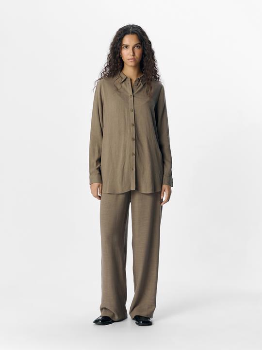 Immagine prodotto Object Leinenmix Hose mit weitem Bein (42)