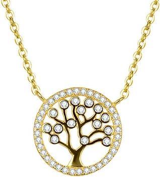 Beneto Gold-plated silver necklace with tree of life AGS360 / 47-GOLD