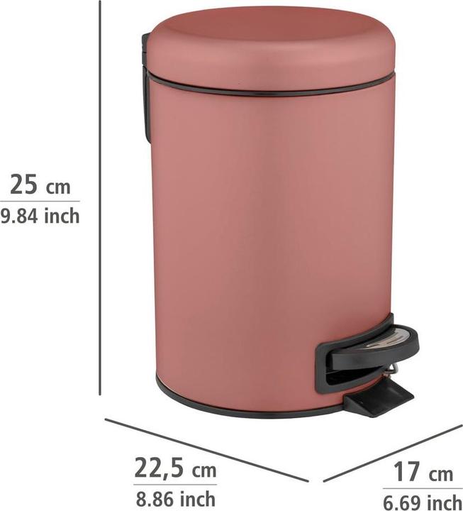 Produktbild Wenko Treteimer Leman, altrosa (3 l)