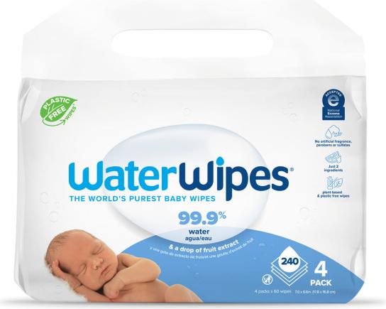 WaterWipes Feuchttücher (240 Stück)