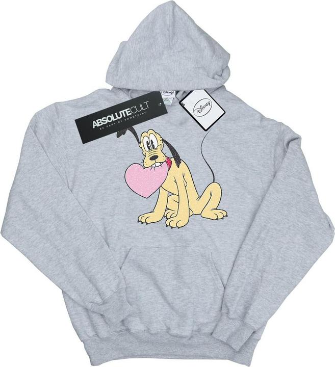 Immagine prodotto Disney Pluto Love Heart Felpa con Cappuccio Donna (XL)