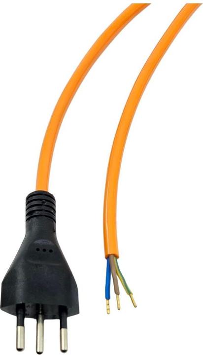Image du produit Elbro Câble de raccordement 3×1.5mm² 5m PUR fiche T12 surmoulée orange (5 m)