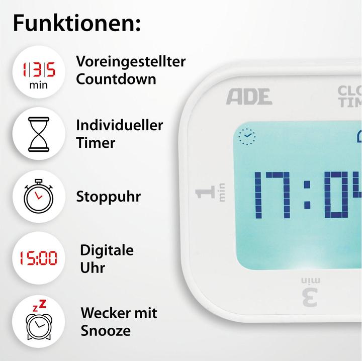 Produktbild ADE Küchentimer, neigbar