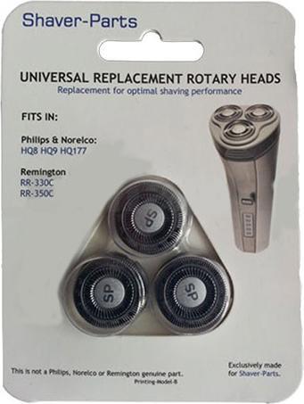 Produktbild No Name für Philips HQ8, HQ9, HQ177 und Remington RR-330C, RR-350C Scherkopf Schwarz 1 S (1 x)