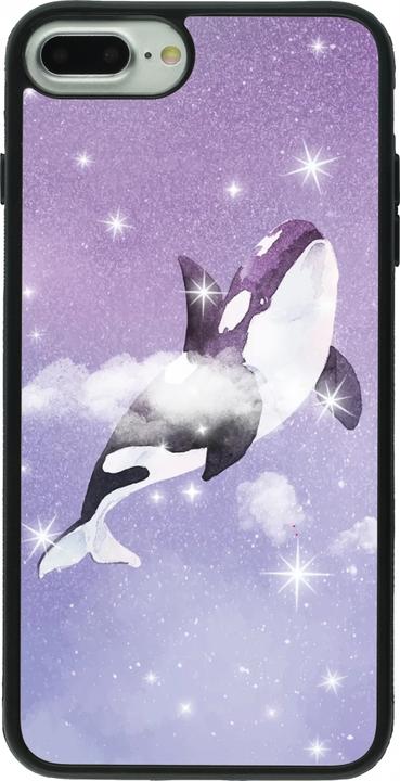 Produktbild PhoneLook Hülle Silikon schwarz Whale in sparking stars (Apple iPhone 7 Plus)
