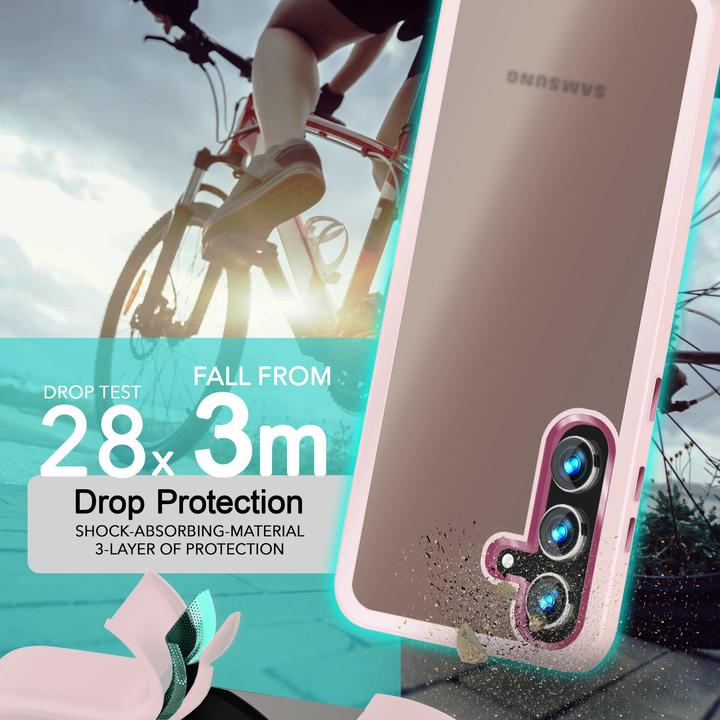 Produktbild Nalia Semi-Transparente Hybrid Hülle mit Schutzrahmen (Samsung Galaxy S24+)