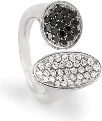 Produktbild Breuning RING - BRILL. 1,21 Ct. schwarz (56, 750/18 K Gold)