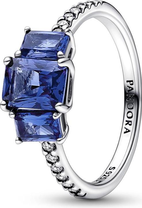 Actual product image Pandora Ring Blue Stones (54, 925 Silver)