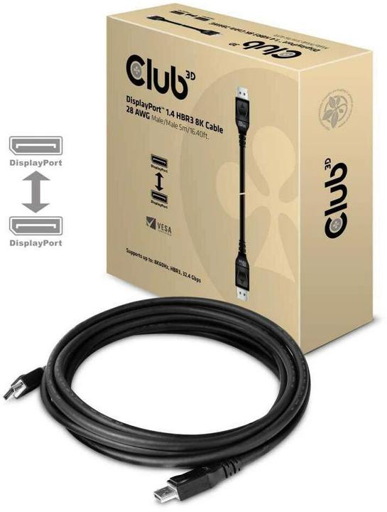 Actual product image Club 3D DisplayPort — DisplayPort (5 m, DisplayPort)