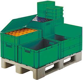Produktbild kaiserkraft Euro-Format-Stapelbehälter, Wände und Boden geschlossen
