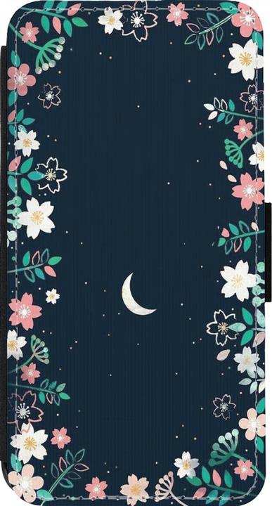Actual product image PhoneLook Coque Wallet noir Flowers space (Apple iPhone 13 Pro)