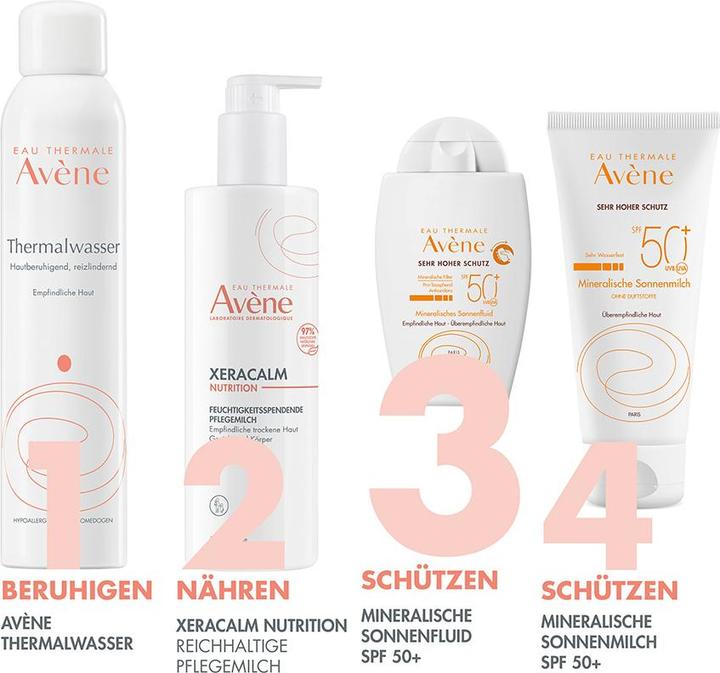Image du produit Avène Sun Fluid Mineral SPF50+ (Crème solaire, SPF 50+, 40 ml, 71 g)