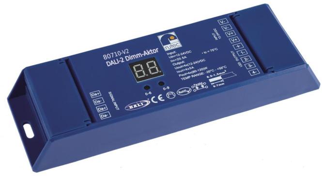 Actual product image Rutec Licht DALI-2 Push dimming actuator DC 80710-V2DALI-2 DT6 for 12/24V (Dimming actuator)