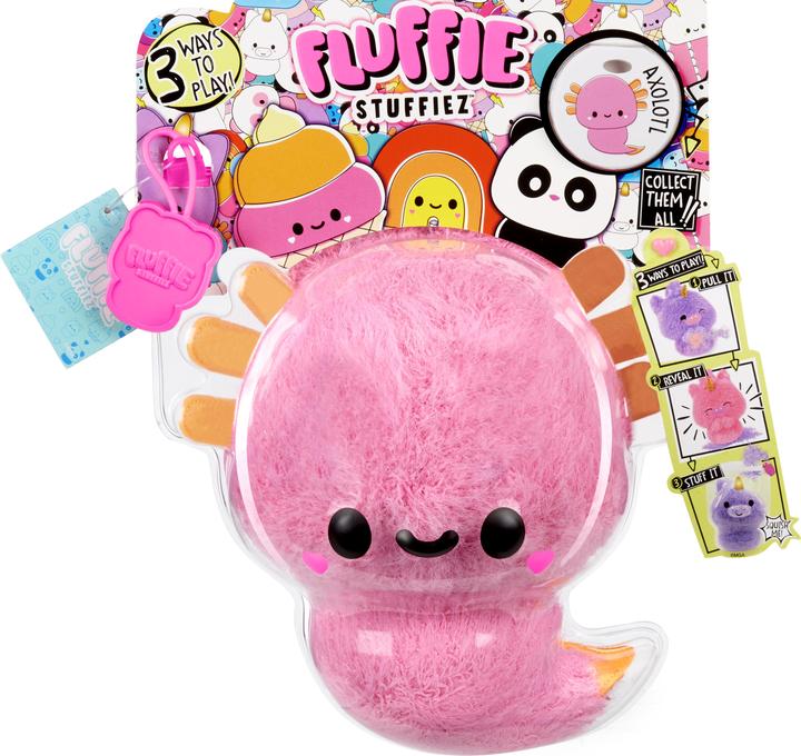 Image du produit MGA Peluche Fluffie Stuffiez - Axolotl (25.40 cm)