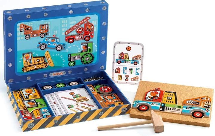 Actual product image Djeco Tap Tap Vehicles (Multilingual)