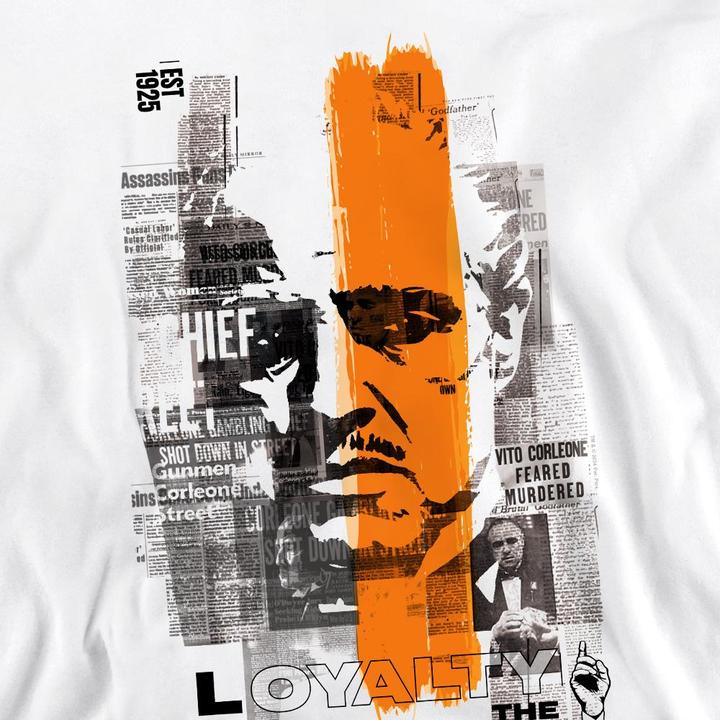 Actual product image The Godfather Unisex Adult Don Vito Corleone Newspaper Strip Sweatshirt (M)