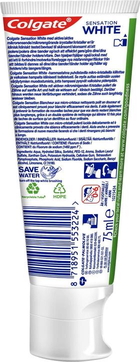 Immagine prodotto Colgate Sensation White (75 ml)
