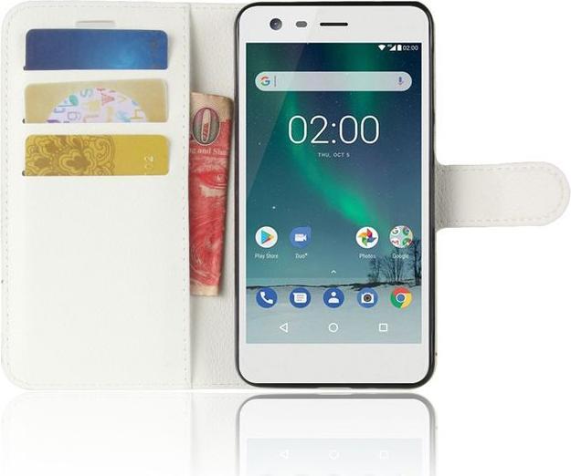 Actual product image MU Classic Leather cover with litchite texture (Nokia 2)