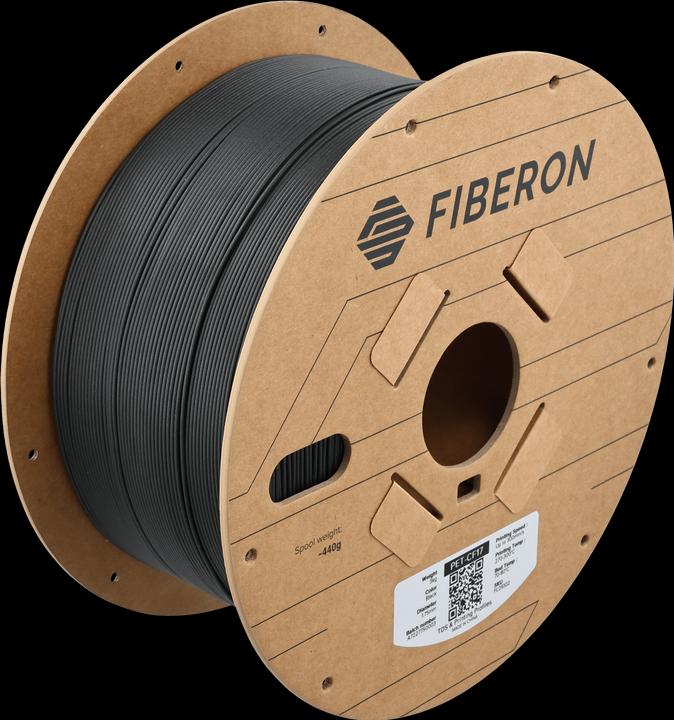 Produktbild Polymaker PET-CF17 1,75mm BLACK 3kg (PET, 1.75 mm, 3000 g, Schwarz)