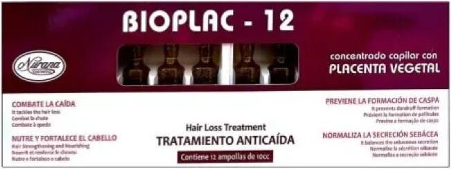 Nurana Cosmetics Nurana Bioplac-12 Ampullen Zur Behandlung Von Haarausfall 12x10ml (12 ml)