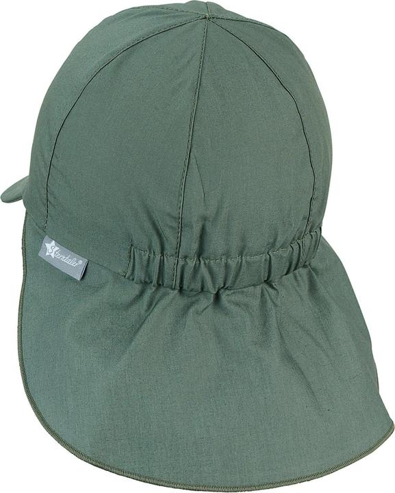 Actual product image Sterntaler Summer Cap with Neck Guard Dark Green Gr. 49 (49)