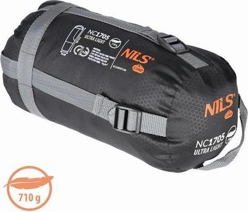 Produktbild Nils Nc1705 Schlafsack Ultraleicht Grau-Orange Camp (215 cm)