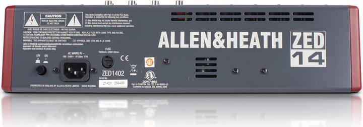 Immagine prodotto Allen & Heath Zed-14 (Mixer da studio e live)