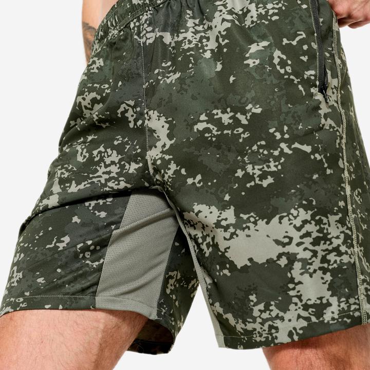 Actual product image Domyos Shorts Reissverschlusstaschen - khaki (L)