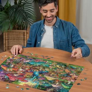 Actual product image Ravensburger Puzzle Fröhliches Pilzdorf, 1000 Teile. (1000 pieces)