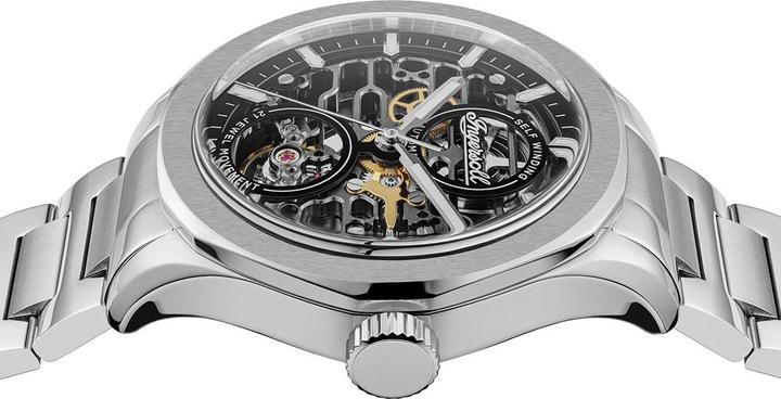 Actual product image Ingersoll 1892 Ingersoll I16701 Herrenuhr Ingersoll Bronc Automatik 44mm 5ATM (Skeleton watch, 44 mm)