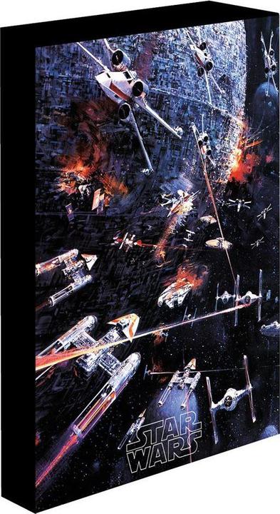 Produktbild Star Wars Death Star Assault Light Up Leinwand (40 x 30 cm)