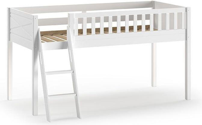 Produktbild Vipack Scott Hochbett Mit Schräger Leiter Weiss (90 x 200 cm)