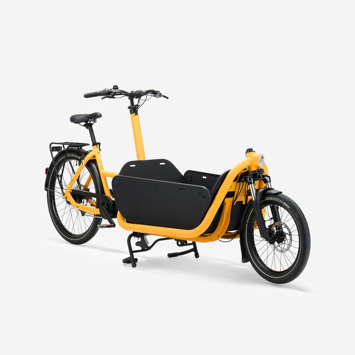 Actual product image Btwin E-Lastenfahrrad Cargobike F900E Box gelb