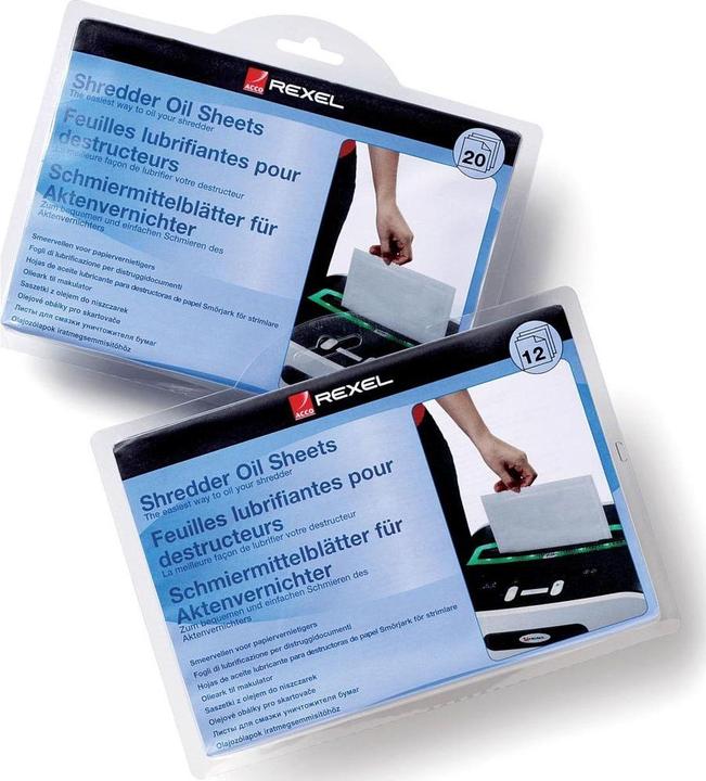 Image du produit Rexel Feuilles de lubrifiant pour les destructeurs de documents