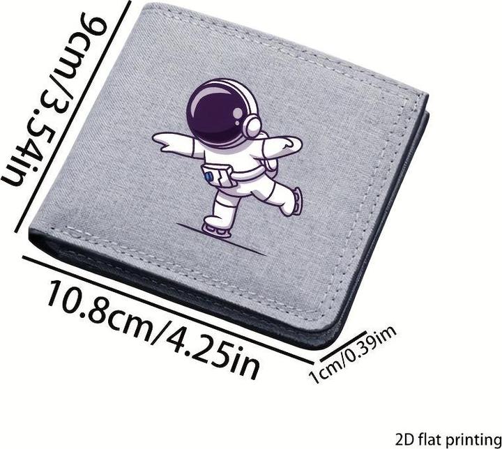 Actual product image Only-Bags.Store 1pc Leichtes, tragbares Kreditkartenetui, Münzfach, perfektes Geschenk, 2D Flachdruck, schwarzes