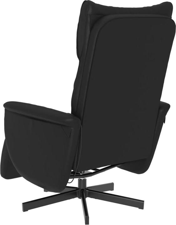 Actual product image VidaXL Massage chair with footrest black imitation leather, colour